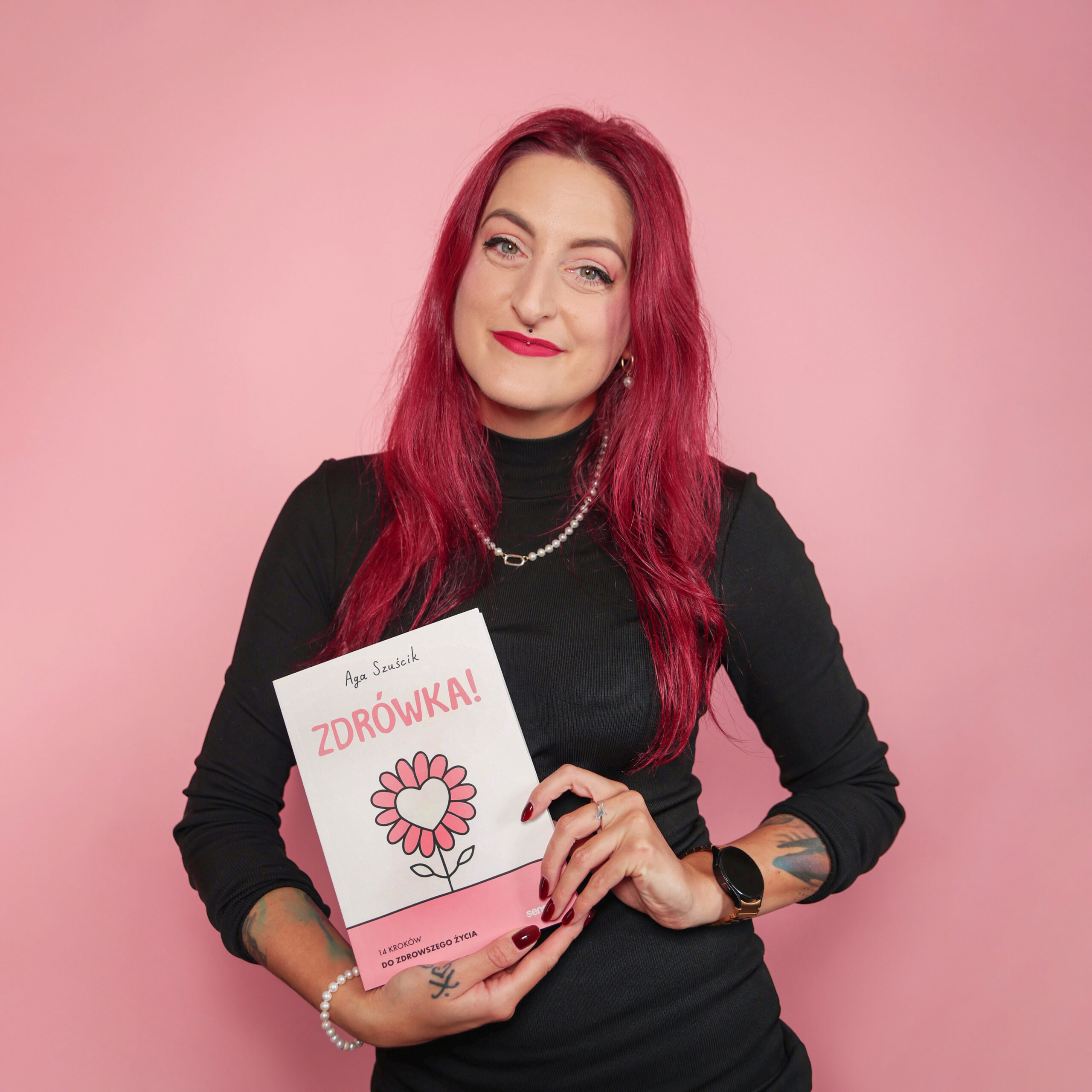 Aga Szuścik z książką "Zdrówka!"
